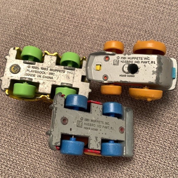 Vintage 80’s Muppets Playskool & Hasbro Die Cast Toy Vehicles Lot of 7 Used - Picture 6 of 12